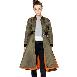 Wonderment long flight jacket, size 4/6